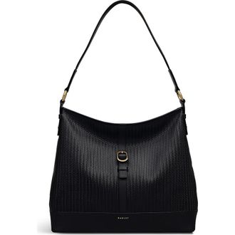 Radley London Ebury - Weave Medium Ziptop Shoulder Bag in Black at Nordstrom