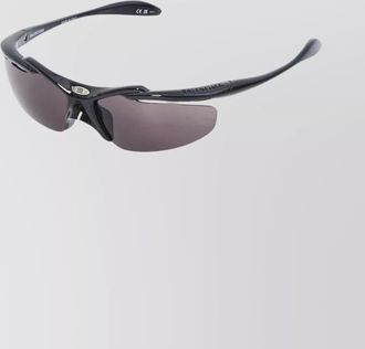 Balenciaga turbo d-frame sunglasses curved temples design