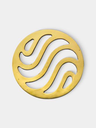 Carl Aub&ouml;ck Brass Coaster