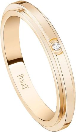 Piaget Possession 18k Rose Gold Diamond Ring, Size 49
