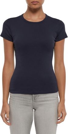 Three Dots Cotton Crewneck T-Shirt in Navy at Nordstrom Rack, Size X-Small