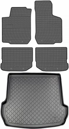 OEM Volkswagen Golf Iv Kombi De 1998 A Mayo De 2007. Juego De Alfombrillas De Goma Para Coche Y Alfombrilla Para Maletero