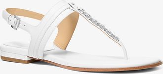 Michael Kors Marcia Embellished Leather Sandal