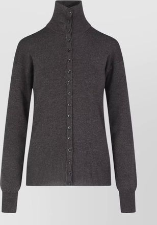 Christophe Lemaire fine-knit high-neck wool cardigan