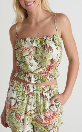 Hurley Malibu Crop Camisole in Off White at Nordstrom Rack, Size X-Small