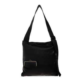 Yohji Yamamoto Bolso de Piel - Bags - Hombre - Negro - ONE SIZE
