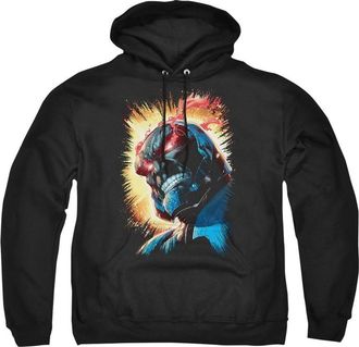Gildan Justice League of America Darkseid Is Adult Pull Over Hoodie / Hooded Sweatshirt