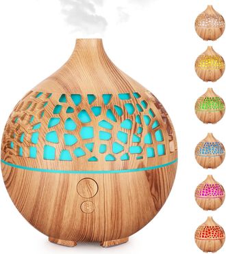 OEM Difusor De Aceites Esenciales De 180 Ml, Humidificador Ultras&oacute;nico Usb De Aromaterapia Y Difusor De Aromas Con Luces Led De 7 Colores, Difusor De Arom