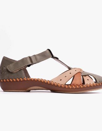 Rieker Womens Rieker M1655-54 Womens Sandals Green - Size: 3.5