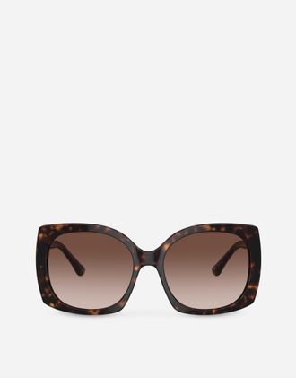 Dolce & Gabbana Dg Devotion Sunglasses - Woman Brown Onesize
