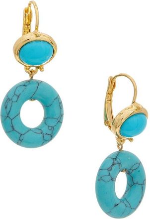 Kenneth Jay Lane 22K Plated Dangle Earrings