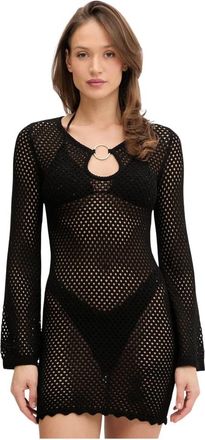 Guess Luna Jurk - Dames - Korte kleedjes - Zwart - M - Kleedjes