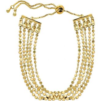 Panacea Multi Row Slider Bracelet in Gold at Nordstrom Rack