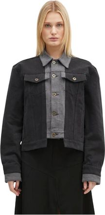 J.W.Anderson Chaqueta Vaquera en Capas - Jackets - Mujer - Gris - S