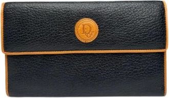 Dior Pre-owned Wallets, female, Black, Size: ONE SIZE Pre-owned Leather wallets