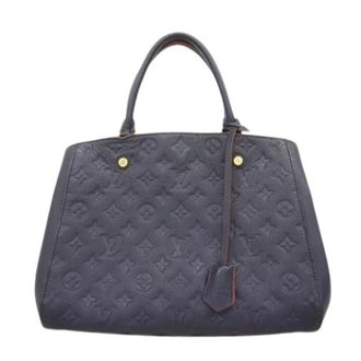 Louis Vuitton Pre-owned Handbags, female, Blue, Size: ONE SIZE Pre-owned Vintage Canvas Handbag