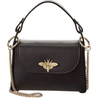Persaman New York Bee Top Handle Leather Satchel in Black at Nordstrom Rack