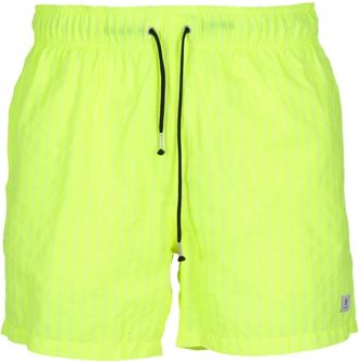Department Five Gestreepte Nylonbroek - Heren - Strandmode - Groen - XL - Nylon - Badmode