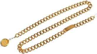 Chanel Pre-owned Belts, female, Yellow, Size: ONE SIZE Pre-owned Vintage Fabric Belt