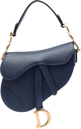 Dior Pre-owned Dior Mini Grained Calfskin Saddle Bag Ladies WOR0HK3T2YTV8Q7E