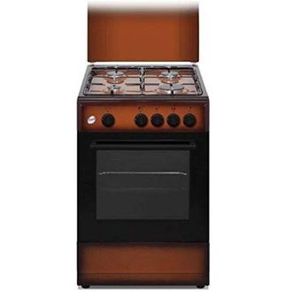 Ducati SD554BG Cucina a Gas libera installazione 4 Fuochi con Forno a Gas 49 Litri 50x50 cm Marrone