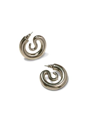 Panconesi Serpent hoop earrings - Silver