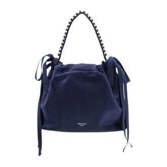 Jimmy Choo London Drawstring Mini Top Handle - female - Jimmy Choo - Handbags - Blue - ONE SIZE - Bags