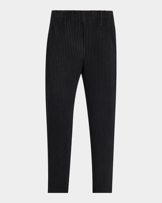 Homme Pliss&eacute; Issey Miyake Men & apos;s Basics Pleated Pull-On Trousers