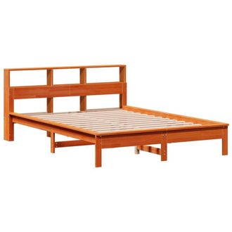 Berkfield Home Decorative Bed Frame without Mattress Wax Brown 135x190 cm Double