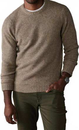 The Normal Brand Homebound Crewneck Sweater In Toasted Chestnut