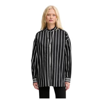 Pinko Pinko - Crescenza Shirt - Dames - Blouses & Shirts - Zwart - Maat: S Katoen