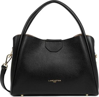 Lancaster M Ida Double Handbag - Dames - Handtassen - Zwart - ONE Size - Leer - Tassen