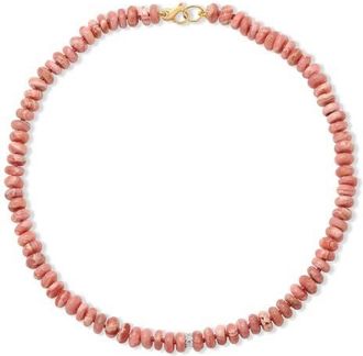 Adina Reyter Desert Rose Beaded Necklace in Pink at Nordstrom, Size 16