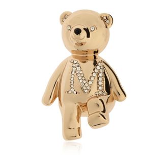 Max Mara Teddybeer Broche - Dames - Broches - Geel - ONE Size - Accessoires