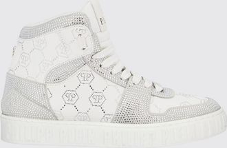 Philipp Plein Sneakers in pelle con strass applicati