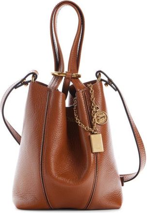 Chlo&eacute; Small Spin Leather Crossbody Tote in 26M Clay Brown at Nordstrom