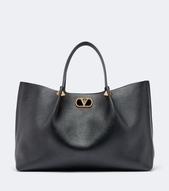 Valentino Garavani VLogo Signature Large leather tote bag