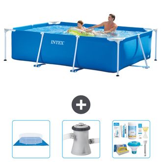 Intex Piscina Con Estructura Rectangular - 260x160x65 Cm - 6-piezas S21252