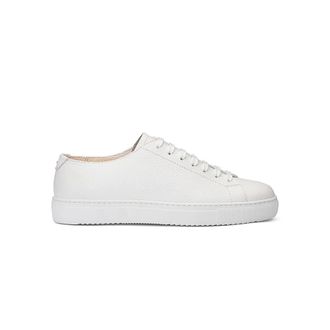 Doucal's Sneakers, male, White, Size: 11 US White Leather Lace-Up Sneakers