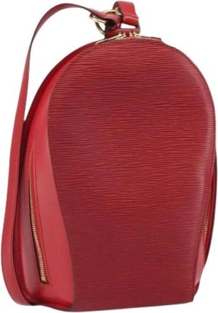Louis Vuitton Pre-owned Leren Rugzak - Dames - Vintage Rugzakken - Rood - ONE Size - Leer - Vintage