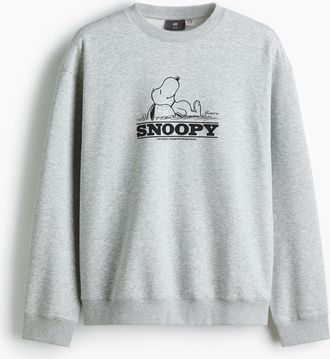 H&M Sweatshirt in Loose Fit - Grau