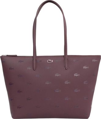 Lacoste Grote Rits Tote - Dames - Shoppers - Paars - ONE Size - Tassen