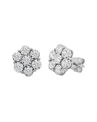 Sabrina Designs 14K 0.72 Ct. Tw. Diamond Cluster Stud Earrings