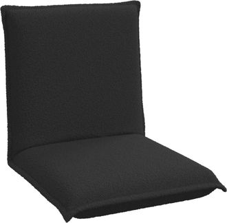 vidaXL Sill&oacute;n Ajustable Negro Tela De Oveja Vidaxl