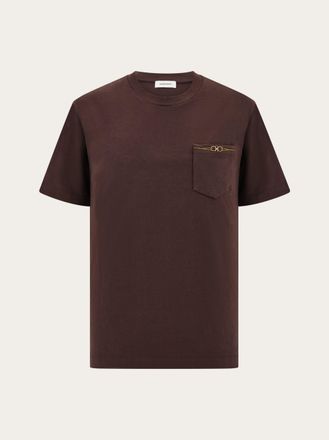 Ferragamo Men Jersey T-shirt Brown