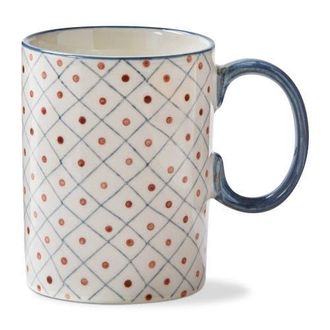 Tag Stamped Grid Mug Multi Stoneware Everyday in White at Nordstrom