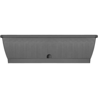 OEM Jardini&egrave;re - Garden Id Terraflor - Antracita 60cm - Solidez - Reserva De Agua - Reciclado Y 100% Reciclable - Volumen Para Plantas