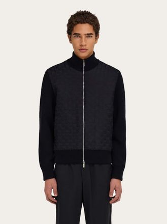Ferragamo Men Knitted bomber jacket Black