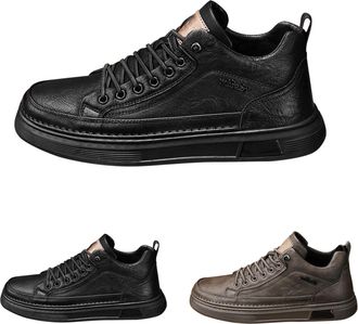Generic Mens Casual Shoes, Sports Shoes, Retro Leather Shoes, Sporty Walking Shoes, Flat Sole Running Shoes, Comfortable Outdoor Shoes, Non-Slip Jogging Shoes
