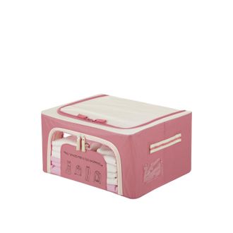 KASANOVA Scatola armadio 40x20x30 cm doppia cerniera e scritta malva